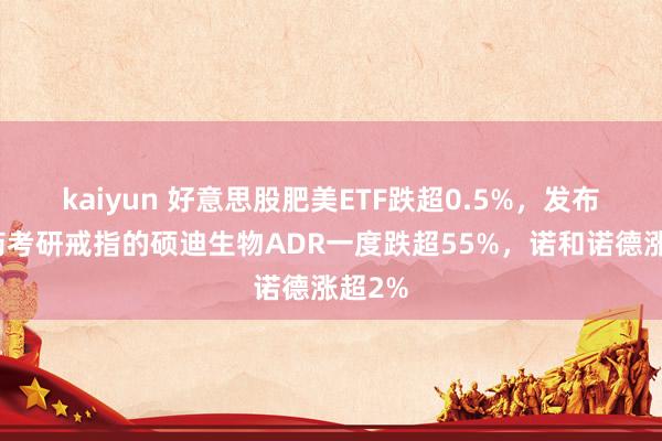 kaiyun 好意思股肥美ETF跌超0.5%，发布减肥药考研戒指的硕迪生物ADR一度跌超55%，诺和诺德涨超2%