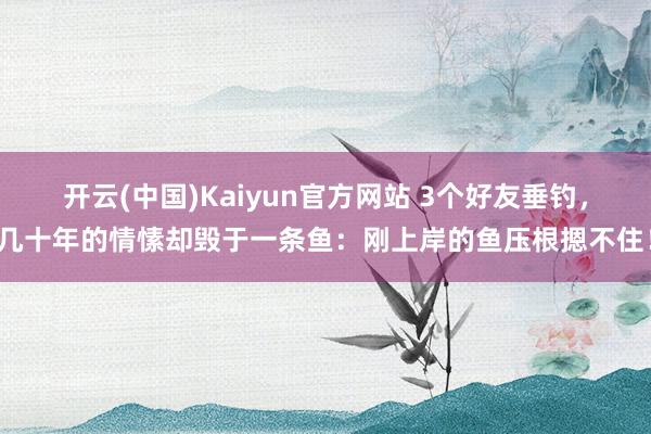 开云(中国)Kaiyun官方网站 3个好友垂钓，几十年的情愫却毁于一条鱼：刚上岸的鱼压根摁不住！