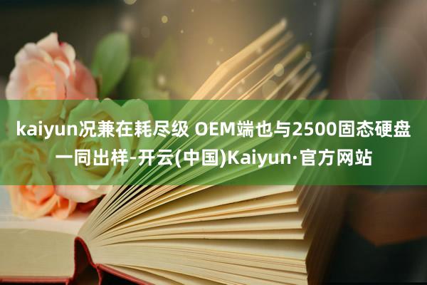 kaiyun况兼在耗尽级 OEM端也与2500固态硬盘一同出样-开云(中国)Kaiyun·官方网站