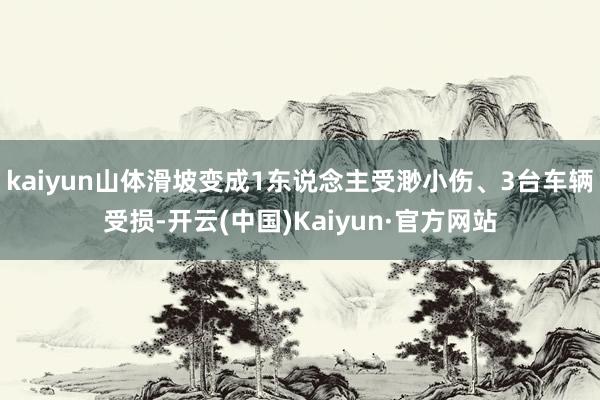 kaiyun山体滑坡变成1东说念主受渺小伤、3台车辆受损-开云(中国)Kaiyun·官方网站