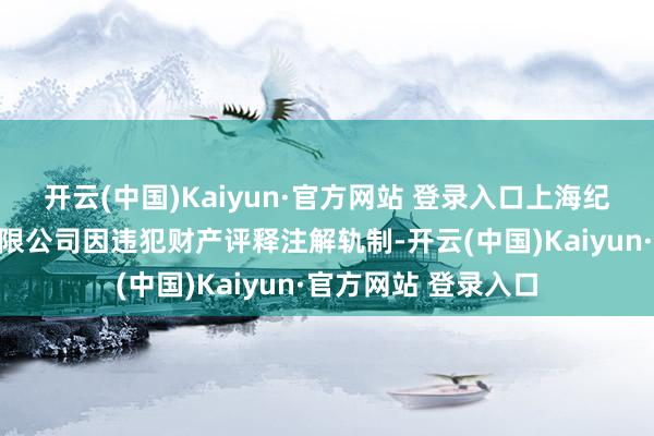 开云(中国)Kaiyun·官方网站 登录入口上海纪汉文化发展